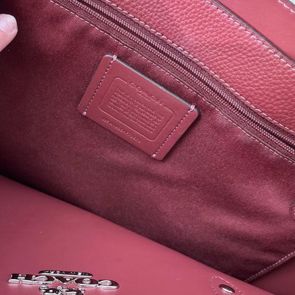 Coach blossom pink town tote bag purse shoulder bag - Picture 3 of 9